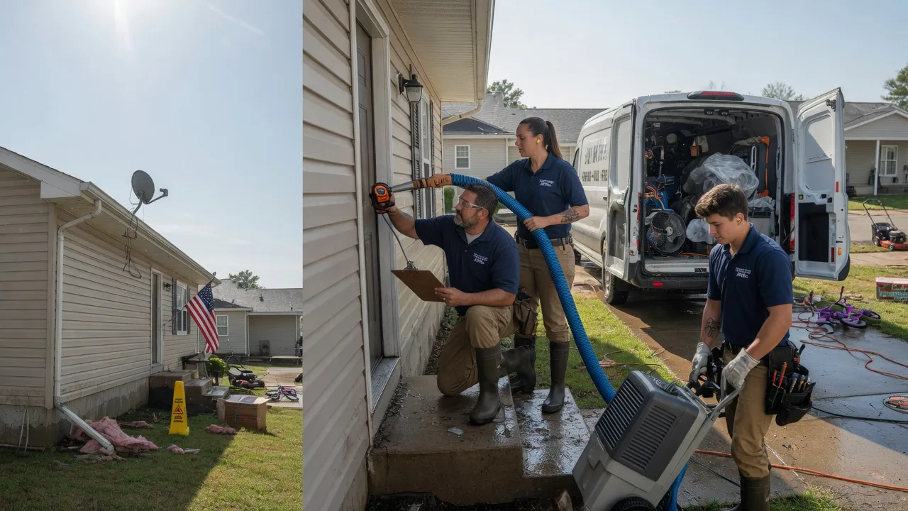 Ceiling Water Damage Restoration in Mcdonald, KS near me